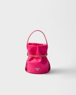 Prada Petit Sac Noir mini Re-Nylon and nappa leather bucket bag - Image 3